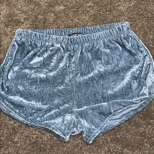 Velvet shorts